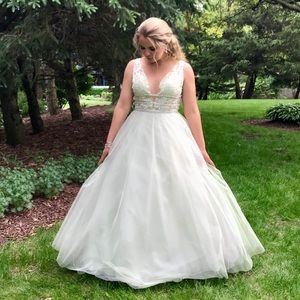 Sage green prom dress